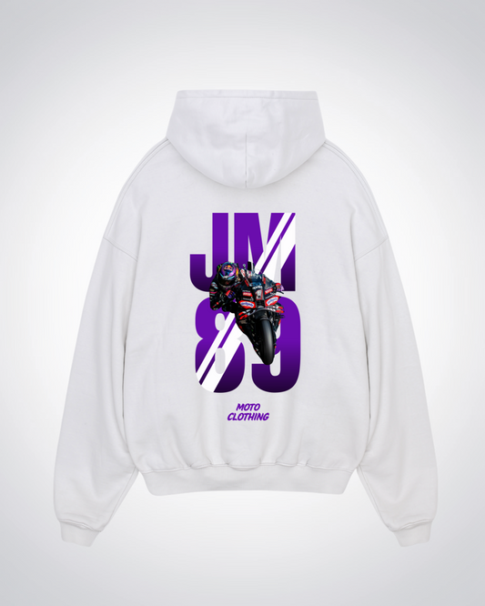 JM89Oversized Hoodie - White Back (Designed)