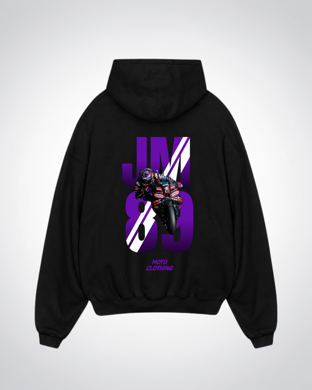 JM89Oversized Hoodie - Black Back (Designed)
