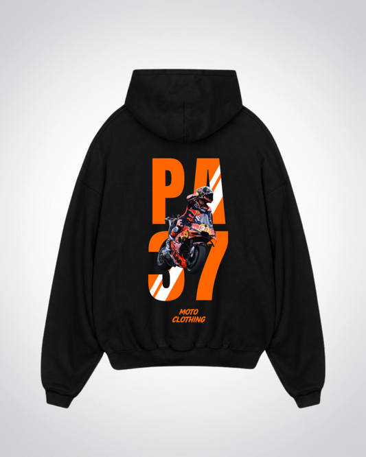 PA37 Oversized Hoodie - Black Back (Designed)