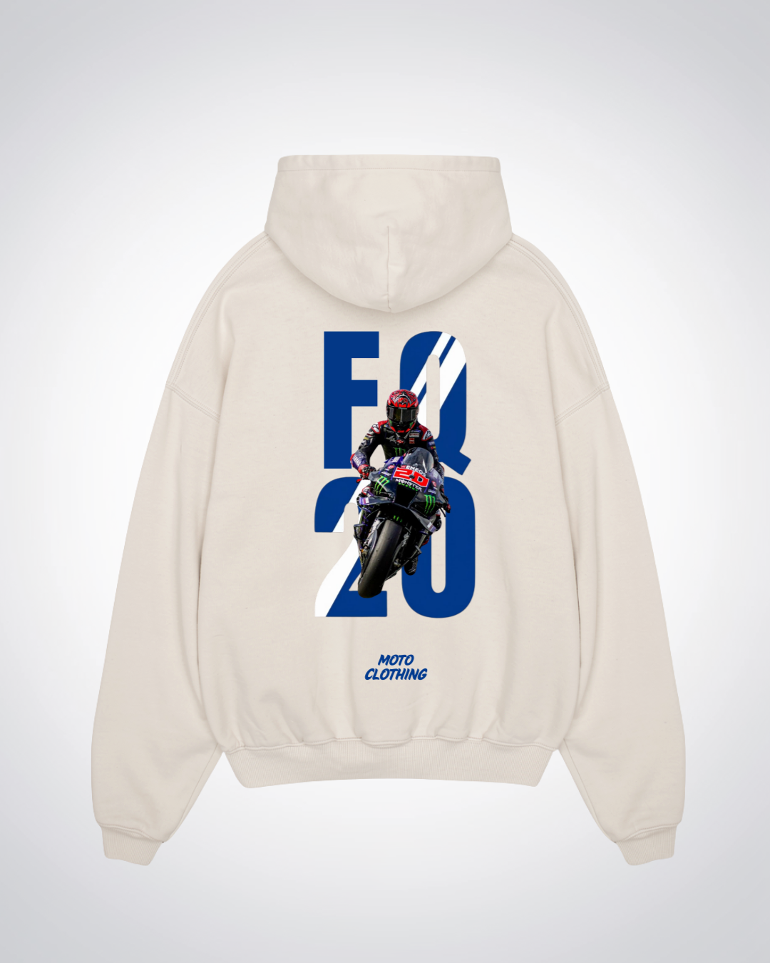 FQ20 Oversized Hoodie - Beige Back (Designed)