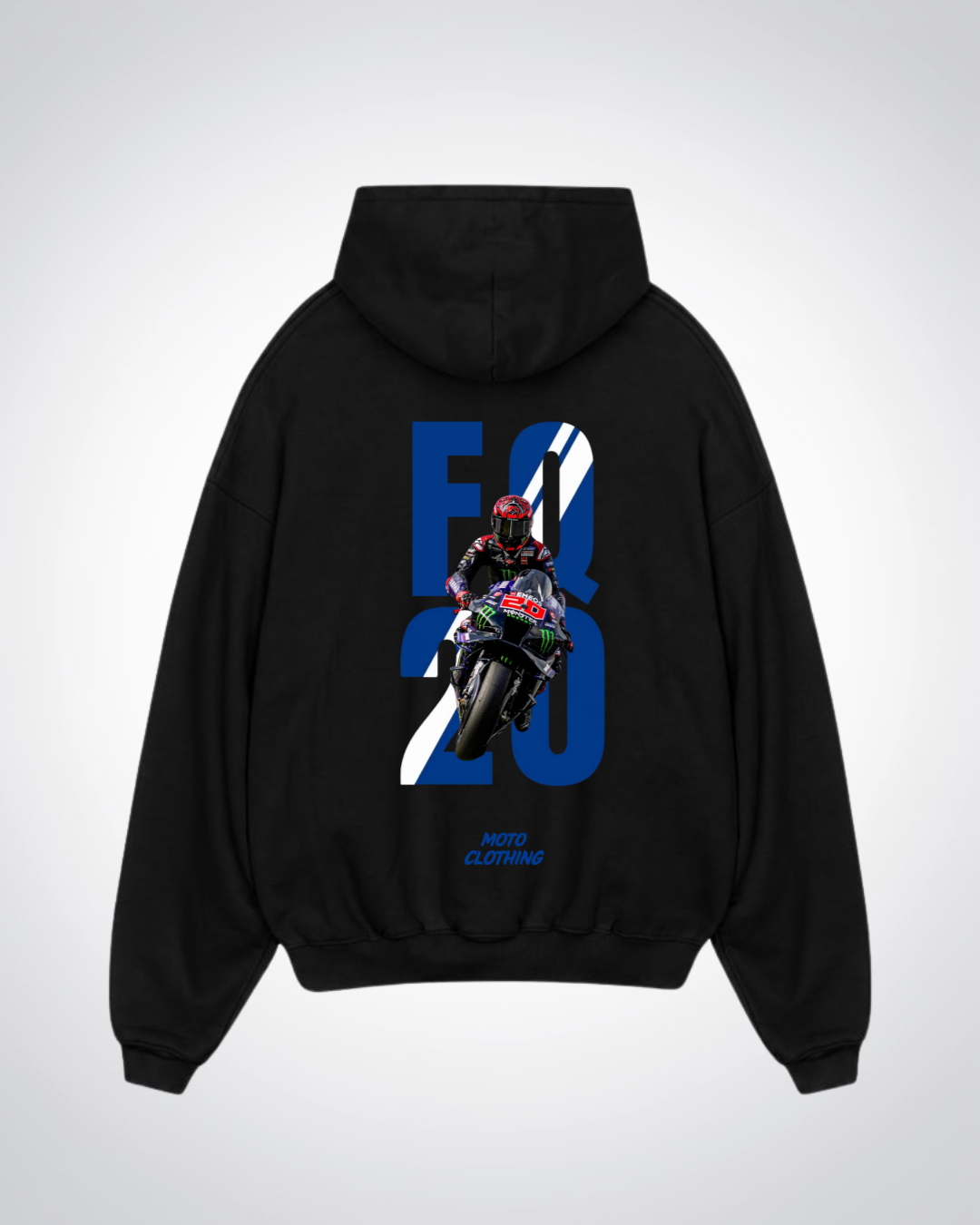 FQ20 Oversized Hoodie - Black Back (Designed)