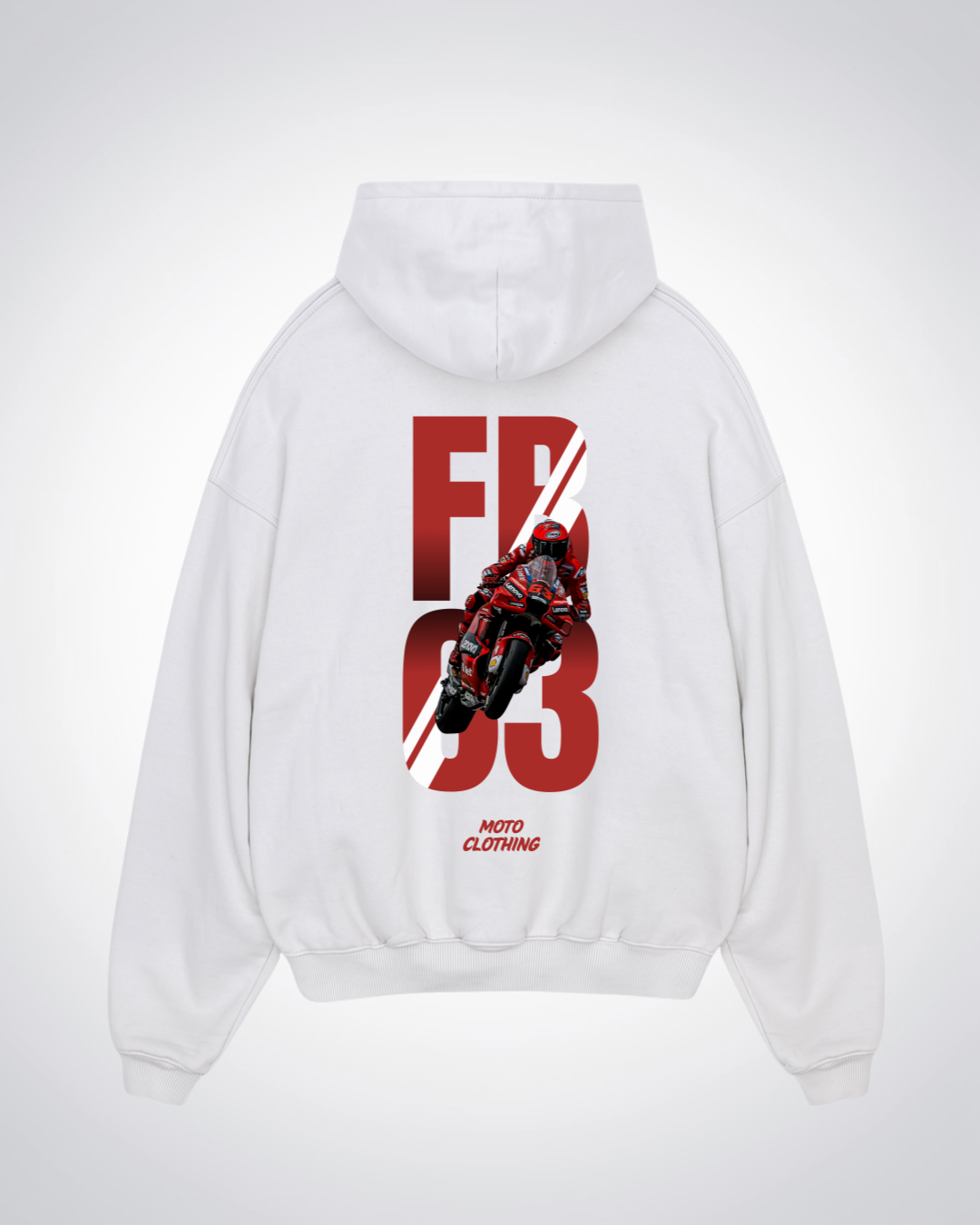 FB63 Oversized Hoodie - White Back (Designed)
