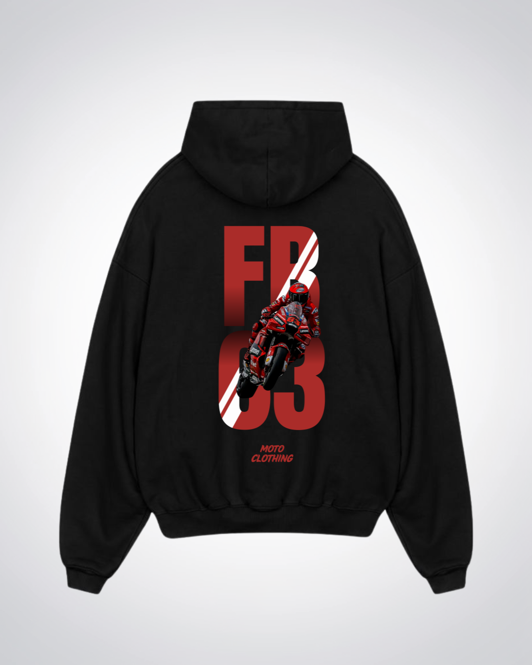 FB63 Oversized Hoodie - Black Back (Designed)