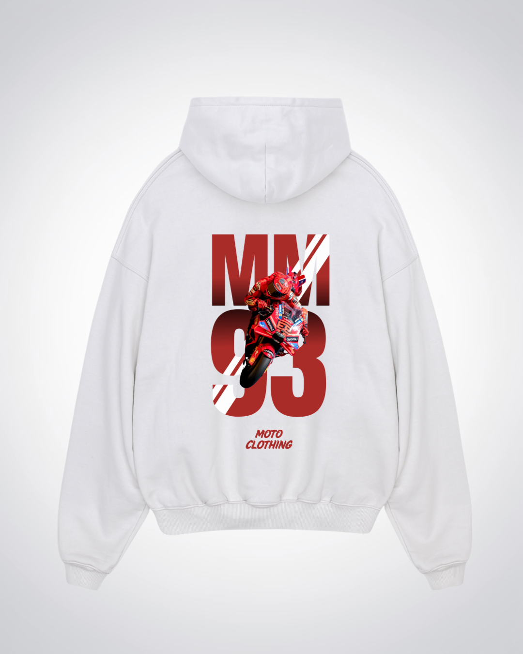 MM93 Oversized Hoodie - White Back (Designed)