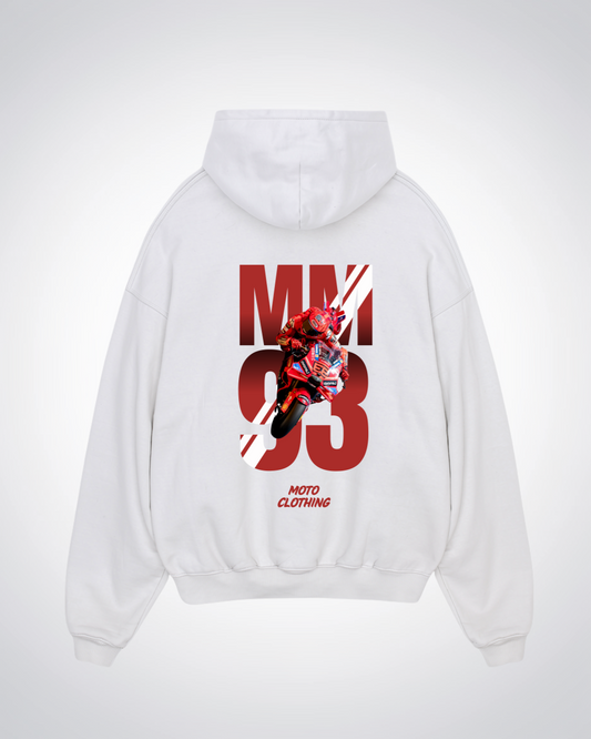 MM93 Oversized Hoodie - White Back (Designed)