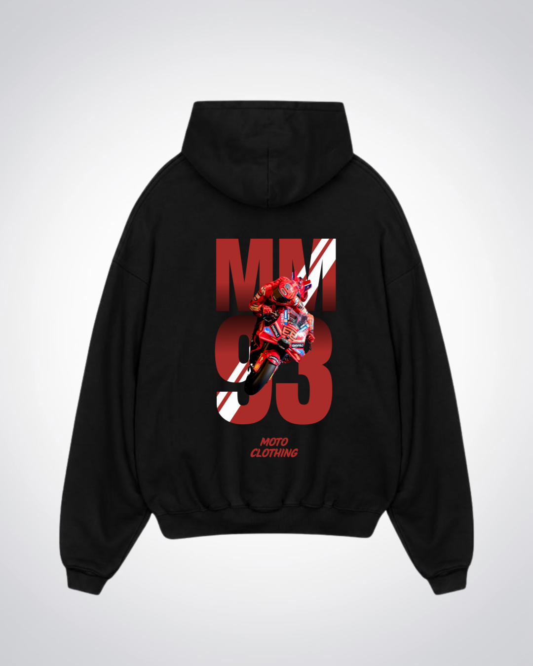 MM93 Oversized Hoodie - Black Back (Designed)