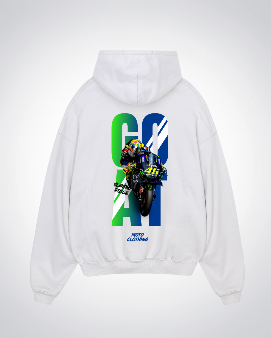 Goat VR47 Oversized Hoodie - White Back (Designed)