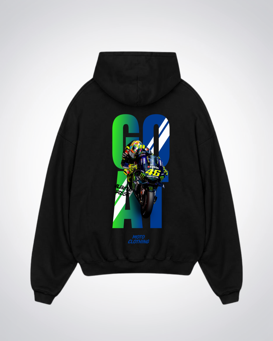 Goat VR47 Oversized Hoodie - Black Back (Designed)