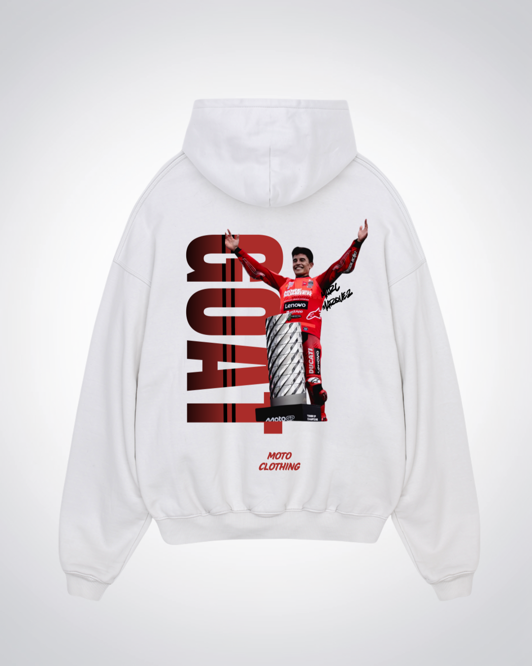 Goat MM93 Oversized Hoodie - White Back (Designed)