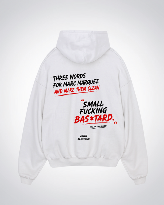 Small *** **** Oversized Hoodie - White Back (Designed)