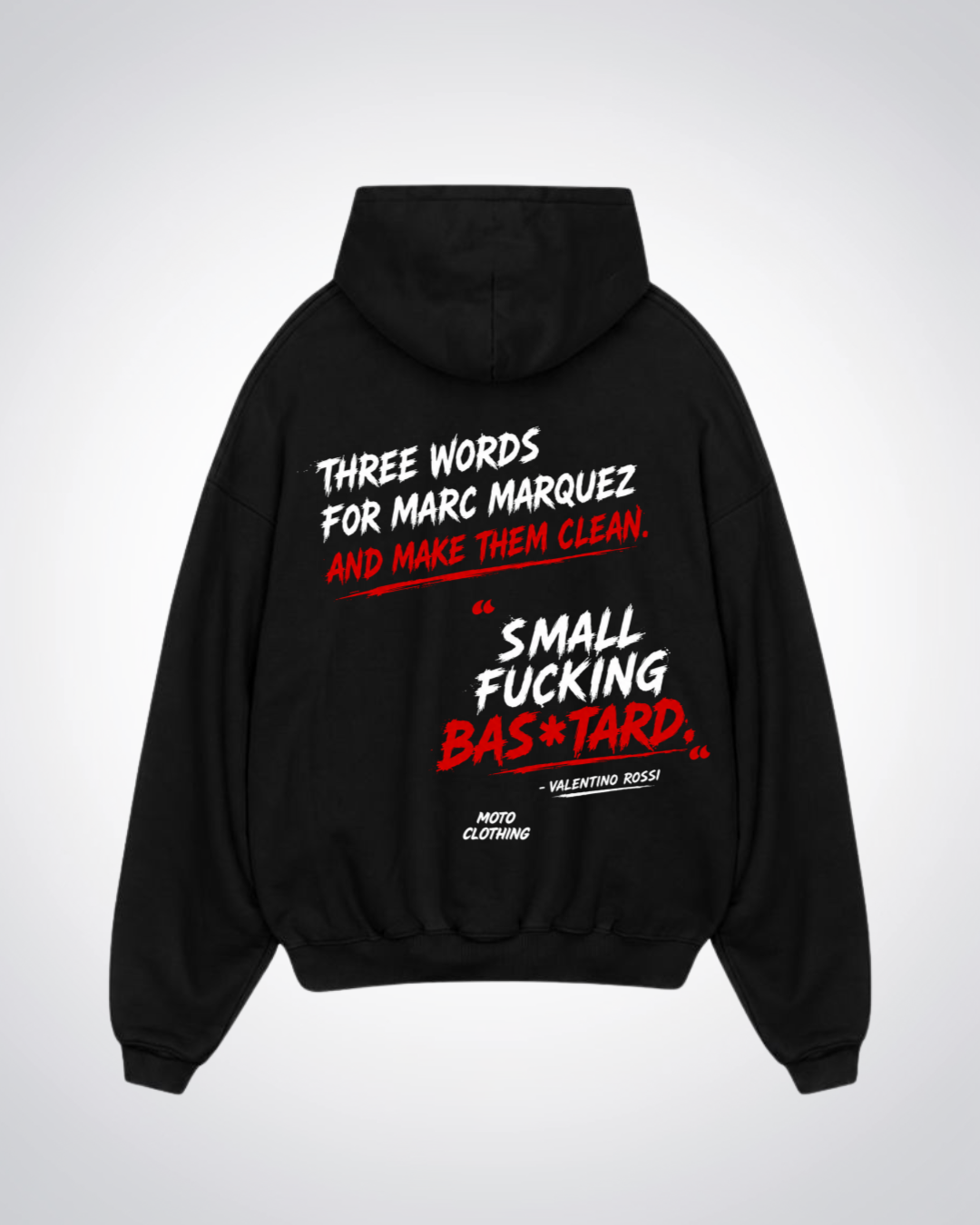 Small *** **** Oversized Hoodie - Black Back (Designed)