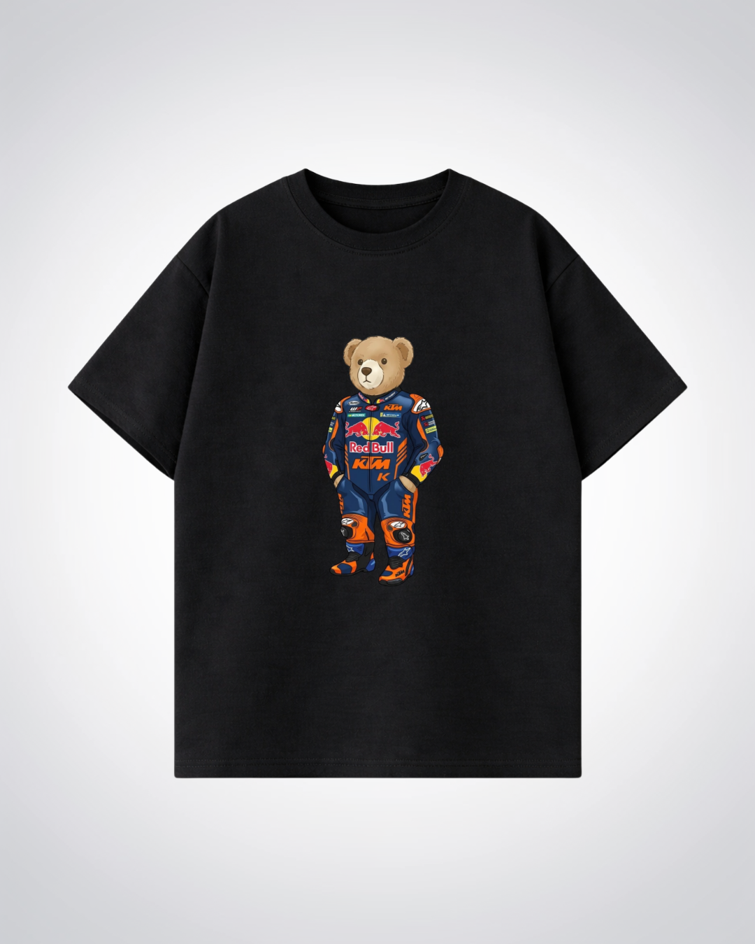 KTMN Polo Bear Oversized Shirt - Black Front (Designed)