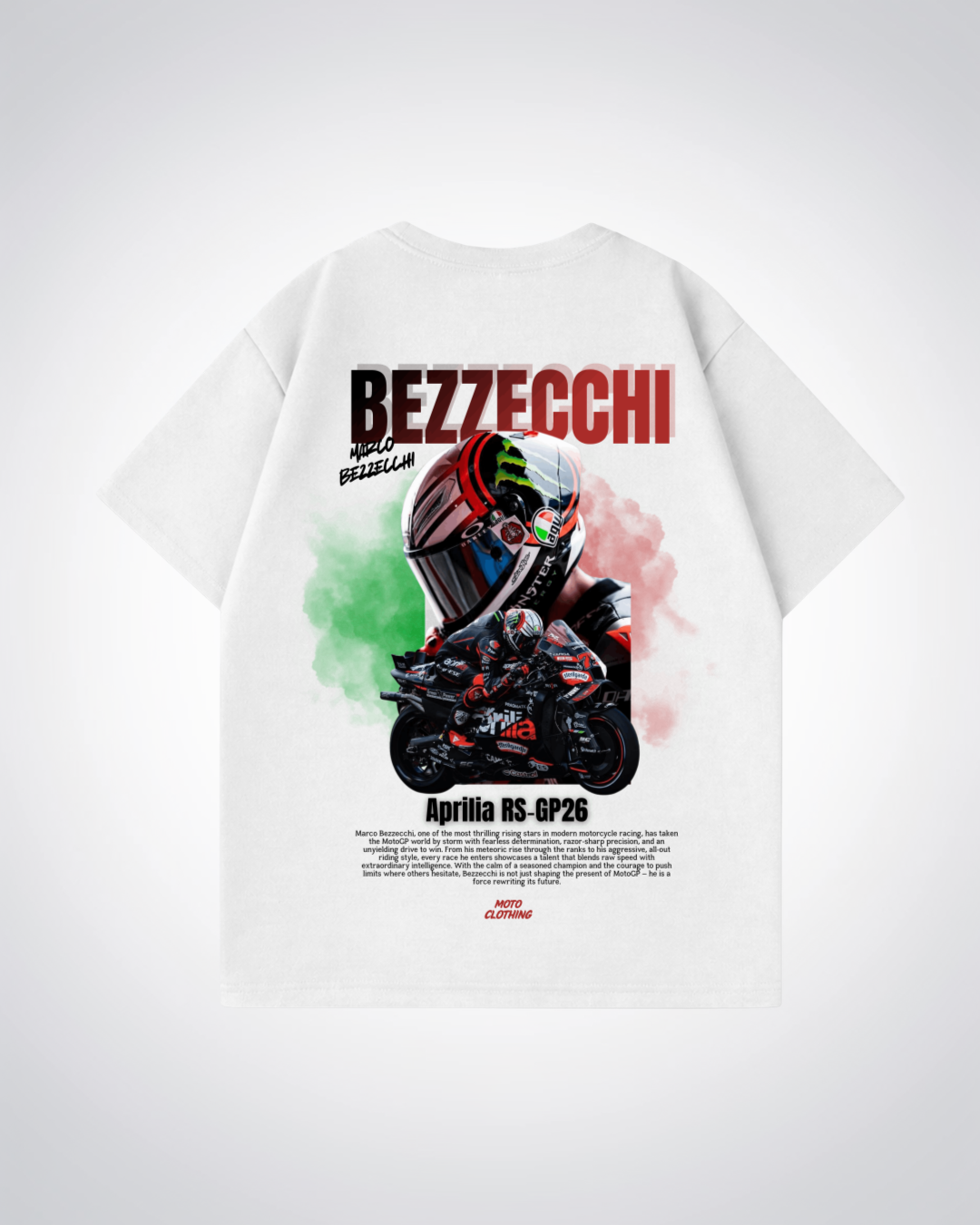 Bezzecchi Oversized Shirt - White Back (Designed)
