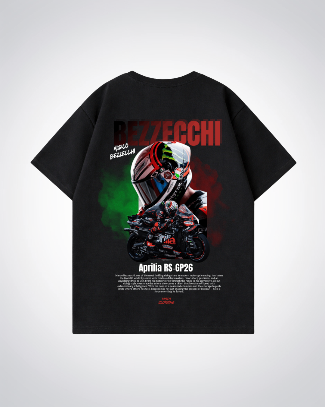 Bezzecchi Oversized Shirt - Black Back (Designed)