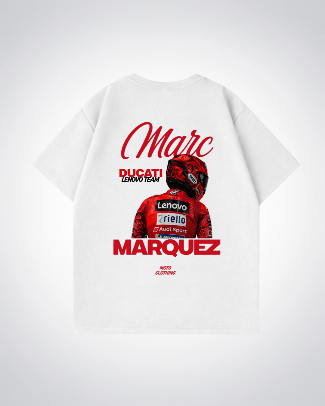 Marquez Racing Oversized Shirt - White Back (Designed)