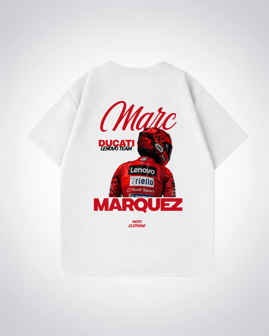 Marquez Racing Oversized Shirt - White Back (Designed)