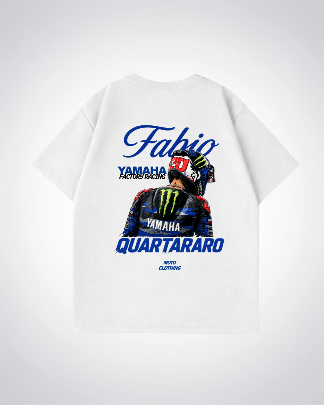 Quartararo Racing Oversized Shirt - White Back (Designed)