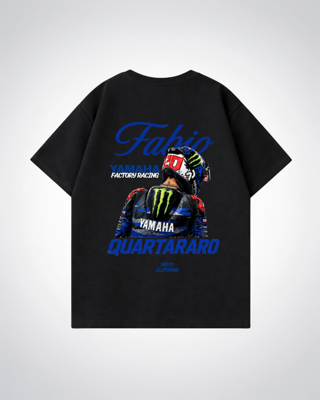 Quartararo Racing Oversized Shirt - Black Back (Designed)