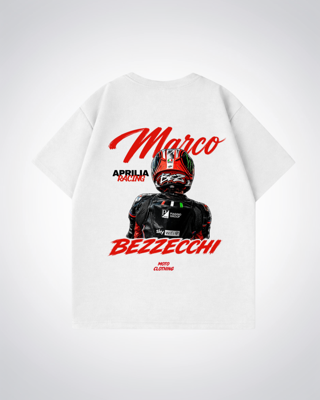 Bezzecchi Racing Oversized Shirt - White Back (Designed)