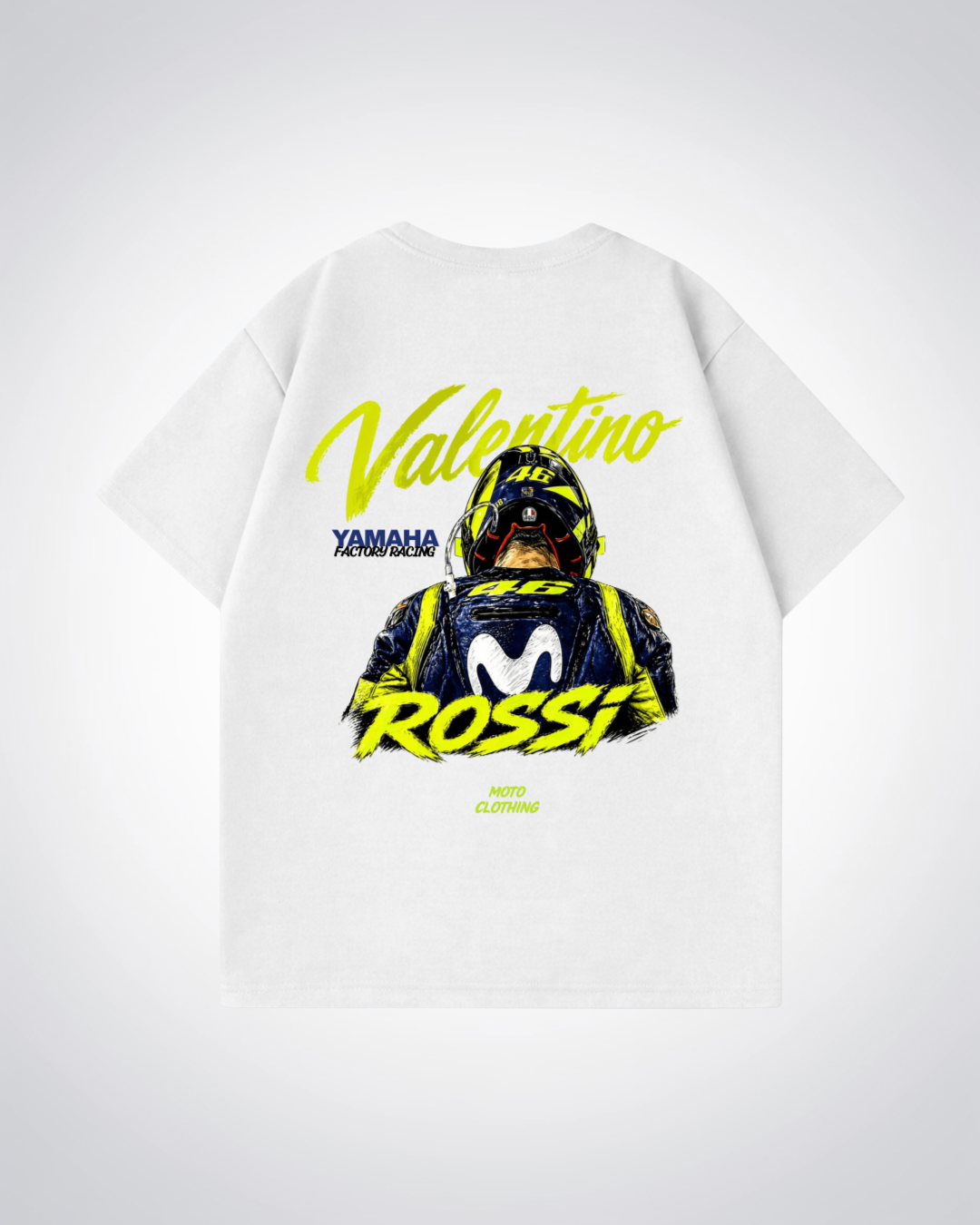 Rossi Racing Oversized Shirt - White Back (Designed)