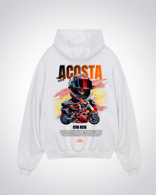 Acosta Oversized Hoodie - White Back (Designed)