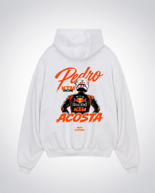 Acosta Racing Oversized Hoodie - White Back (Designed)