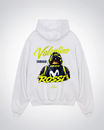  Rossi Racing Oversized Hoodie - White Back (Designed)