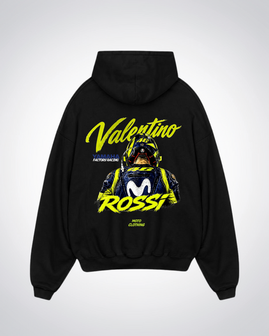  Rossi Racing Oversized Hoodie - Black Back (Designed)