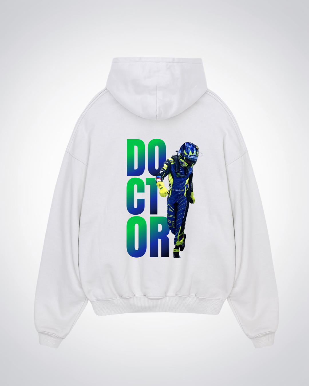 Doctor Oversized Hoodie - White Back (Designed)