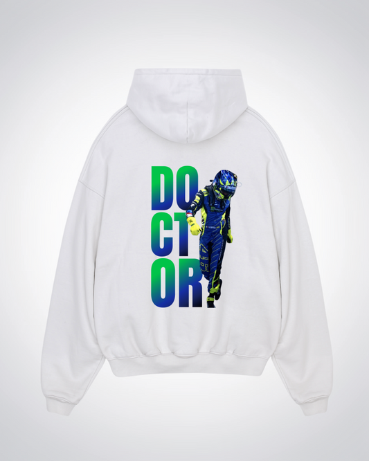 Doctor Oversized Hoodie - White Back (Designed)