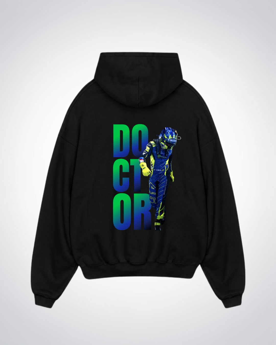 Doctor Oversized Hoodie - Black Back (Designed)