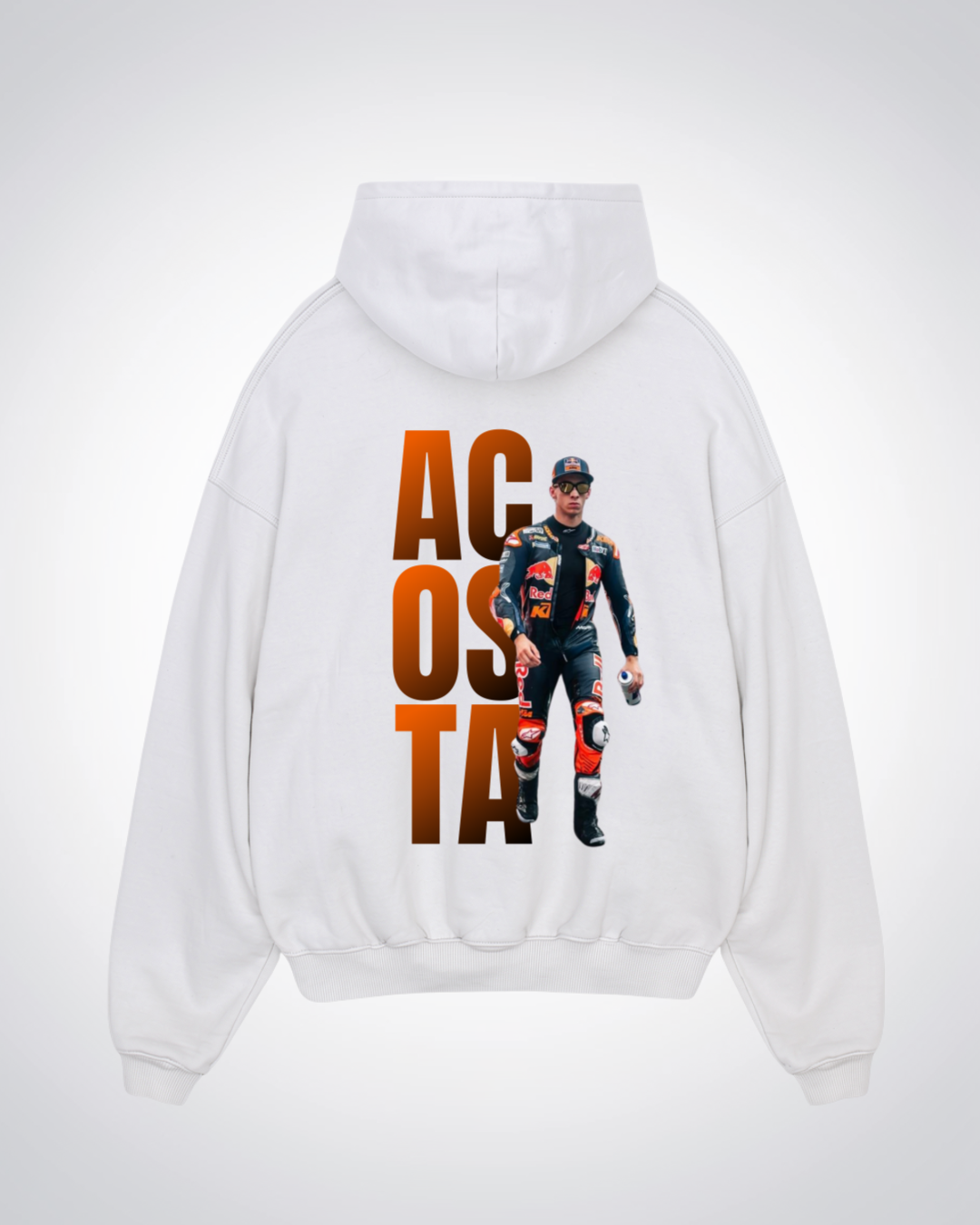 Acosta Oversized Hoodie - White Back (Designed)