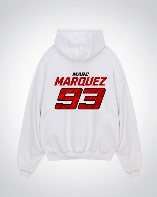 Bezzecchi Trikot Oversized Hoodie - White Back (Designed)