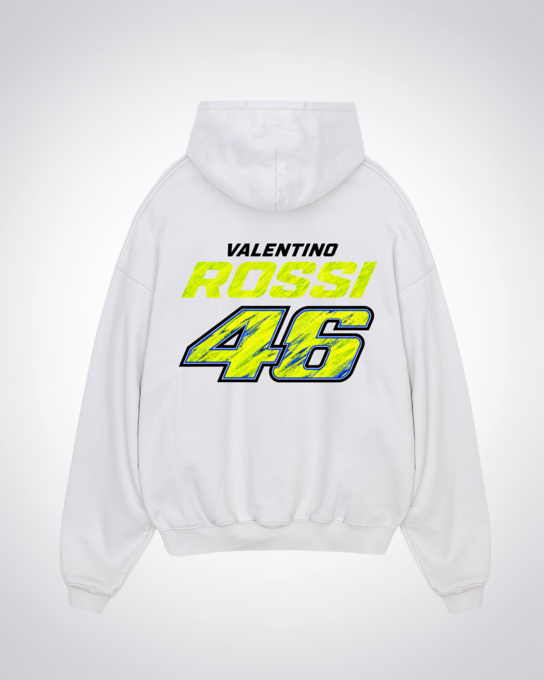 Rossi Trikot Oversized Hoodie - White Back (Designed)