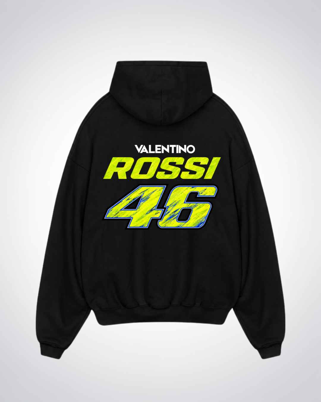 Rossi Trikot Oversized Hoodie - Black Back (Designed)