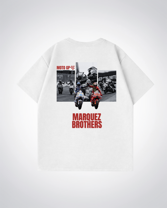 Marquez Brothers Oversized Shirt - White Back (Designed)