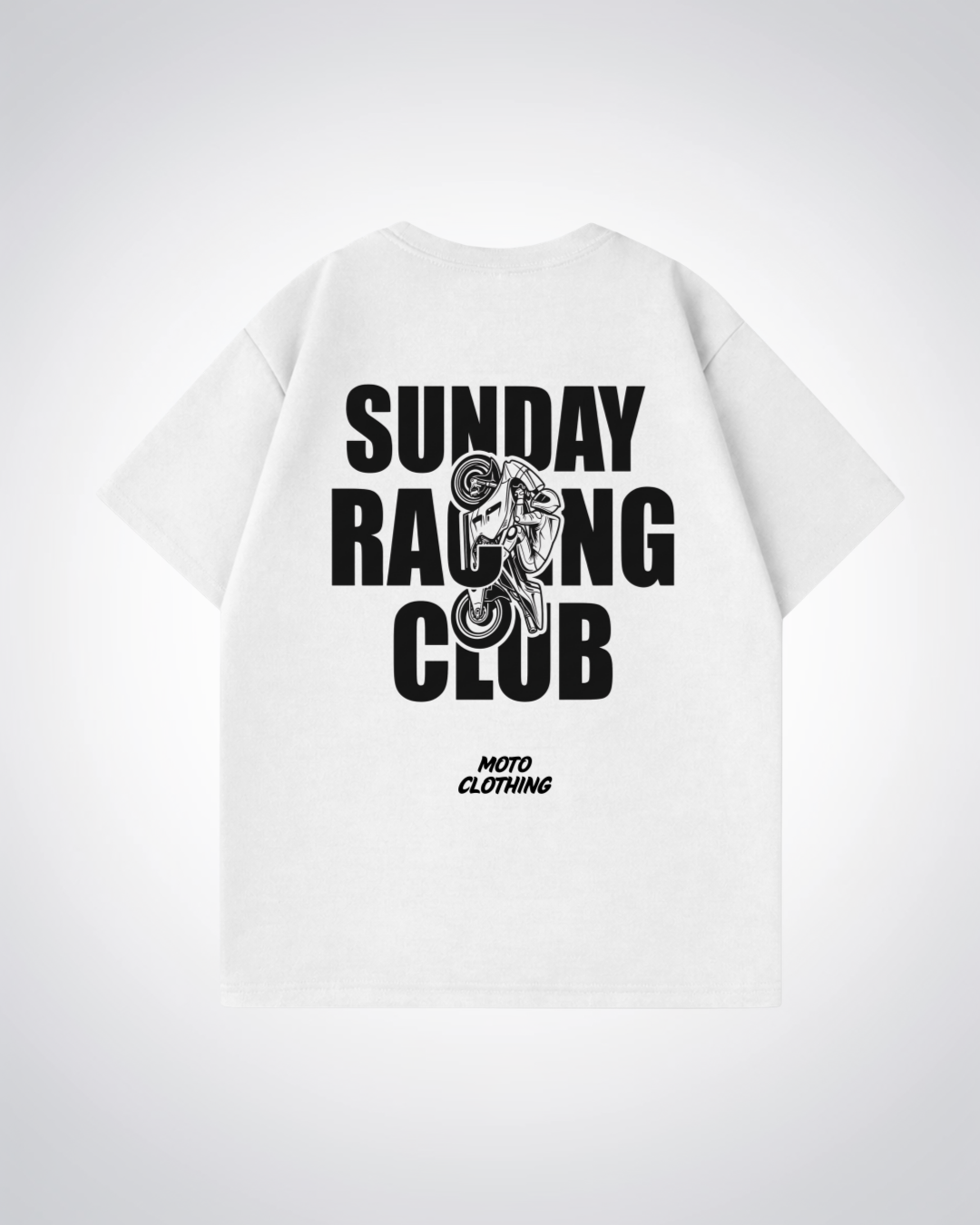 Sunday Racing Club Oversized Shirt - White Back (Designed)