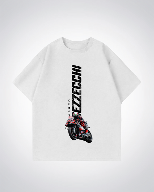 Bezzecchi Street Style Oversized Shirt - White Front (Designed)