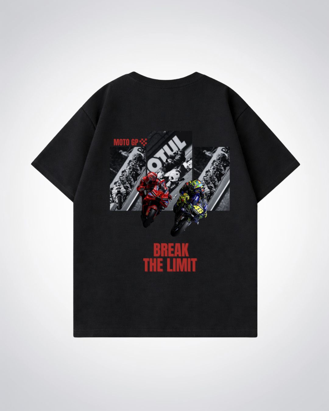 Break the Limit Oversized Shirt - Black Back (Designed)