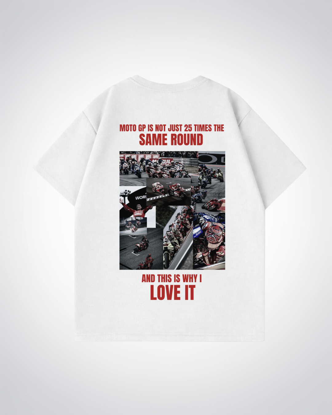 Not Just 25 Times Oversized Shirt - White Back (Designed)