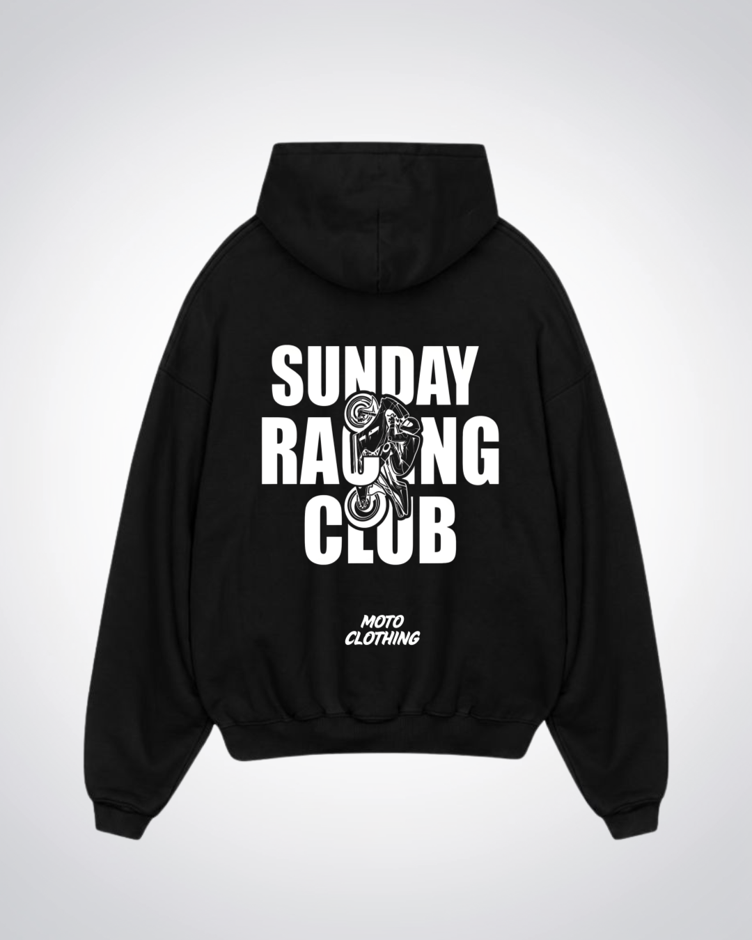 Sunday Racing Club Oversized Hoodie - Black Back (Designed)