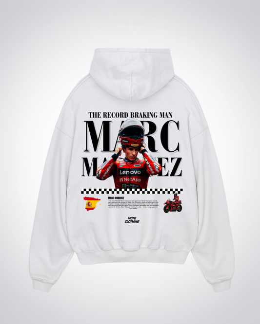 Sunday MotoGP Fan Club Oversized Hoodie - White Back (Designed)