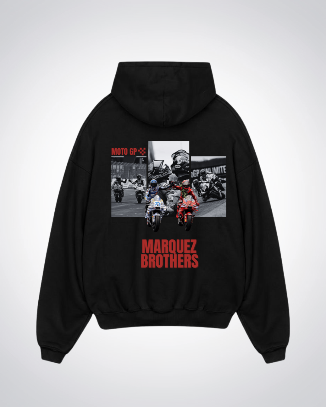 Marquez Brothers Oversized Hoodie - Black Back (Designed)