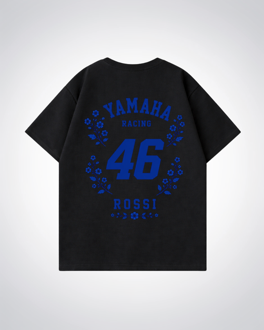Rossi Flower Trikot Oversized Shirt - Black Back (Designed)