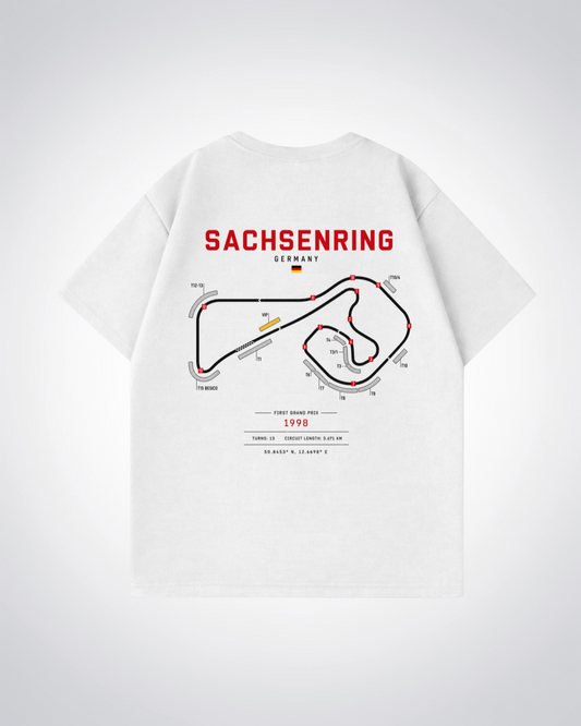 Sachsenring Oversized Shirt - White Back (Designed)