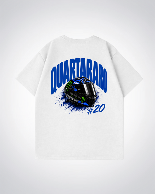 Quartararo Helmet Oversized Shirt - White Back (Designed)