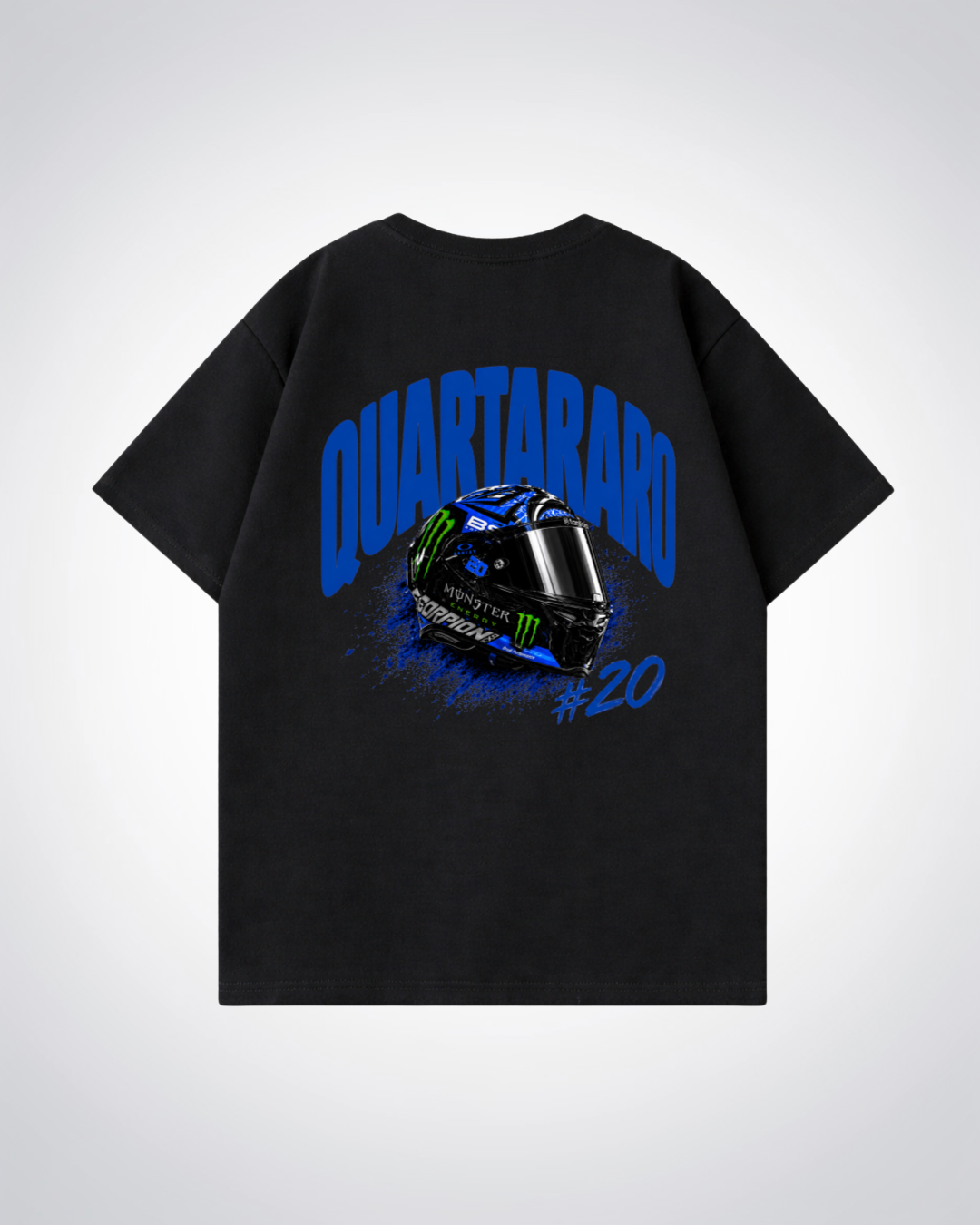 Quartararo Helmet Oversized Shirt - Black Back (Designed)