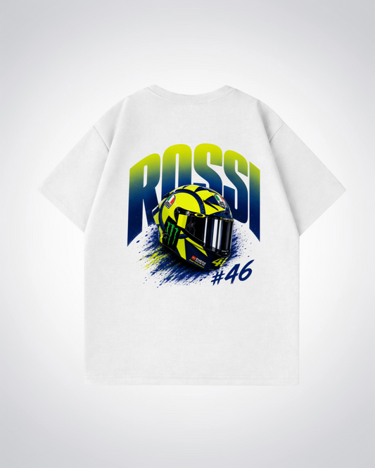 Rossi Helmet Oversized Shirt - White Back (Designed)