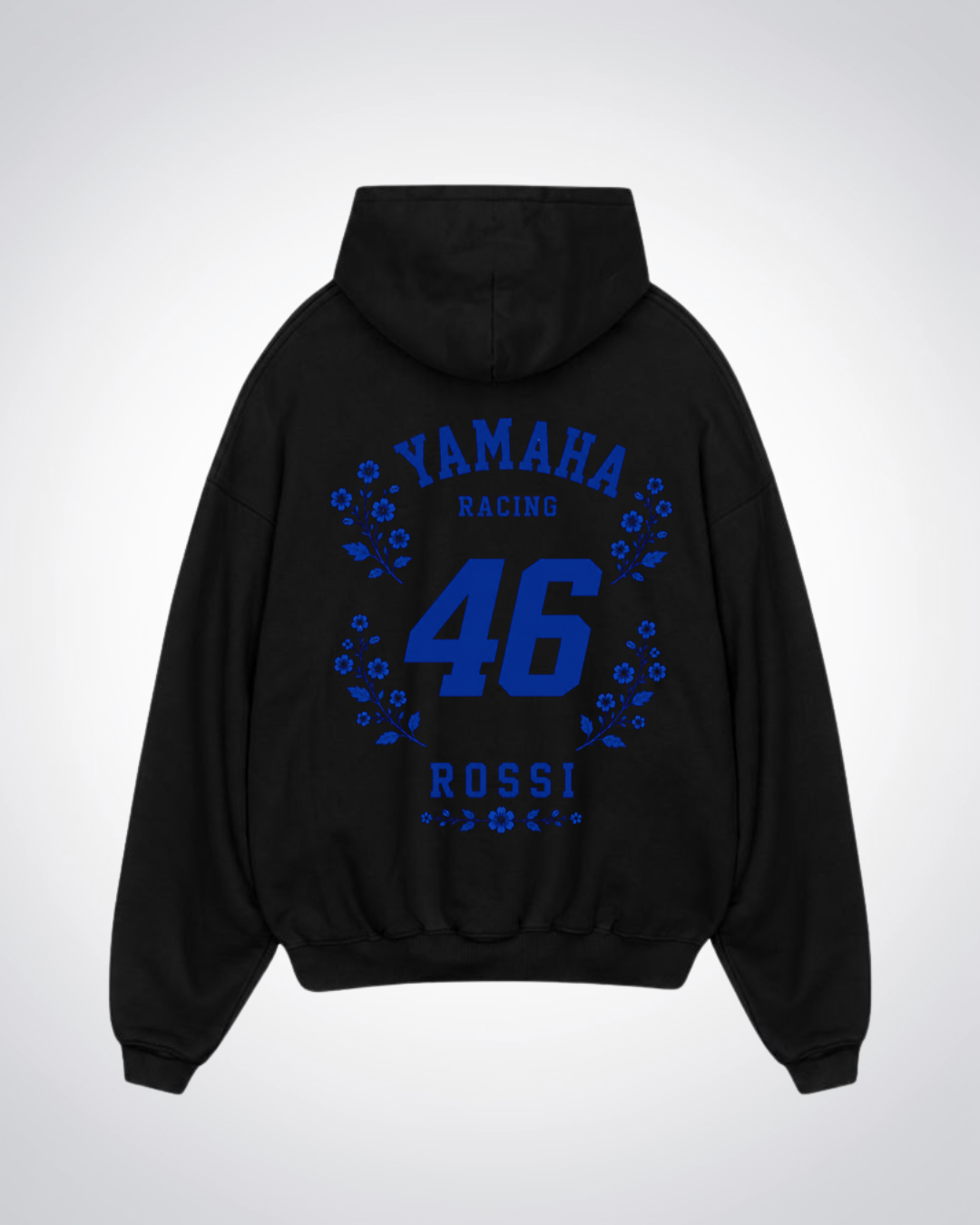 Rossi Flower Trikot Oversized Hoodie - Black Back (Designed)