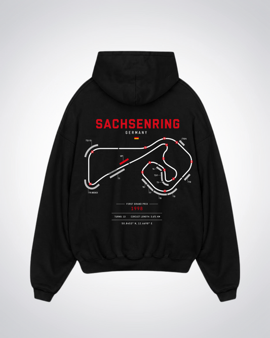 Sachsenring Oversized Hoodie - Black Back (Designed)